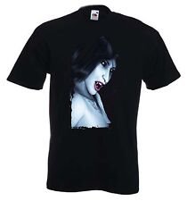 T-Shirt Pour Homme Vampire - Gothique Horreur Tatouage Crocs Vampires - S-XXXL