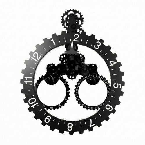 Horloge murale engrenages - horloge,