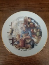 Assiette Déco Le Potier/Assiette vintage made in France/Assiette vintage