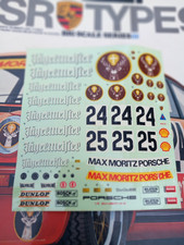 DECALS TAMIYA 1/12 PORSCHE 934 RSR JAGERMEISTER PLANCHE D'ORIGINE DECALCOMANIES