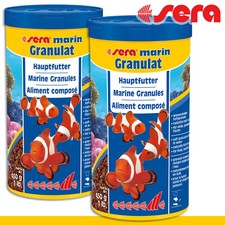 LOT DE 2 SERA MARIN GRANULAT NATURE 1000ML NOURRITURE POISSON EAU DE MER