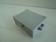 PLAYMOBIL vintage caisse malle grise western city vie quotidienne nordistes ....