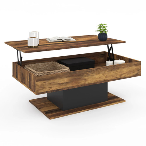 Table basse plateau relevable