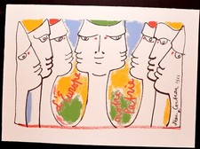 Lithographie de JEAN COCTEAU "