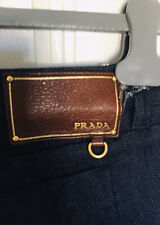 Jeans femme bleu marine Prada