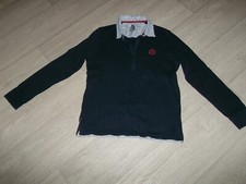 Sweat shirt chemise CAPTAIN CORSAIRE bleu marine, ciel et blanc 40 TBE