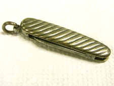 🇫🇷 ANCIEN COUTEAU CANIF MINIATURE PLAQUETTE ARGENT MASSIF SILVER KNIFE 2 LAMES