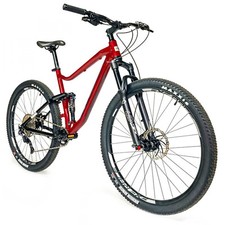 VELO MUSCULAIRE VTT LEADER FOX 29'' TRION 2022 TOUT SUSPENDU HOMME ROUGE TIGRE