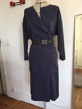 Robe vintage années 80, drap de laine, taille 40-42