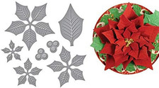 Layered Poinsettia Etched