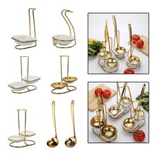 Porte-louches à soupe Repose-cuillère debout Porte-louche vertical en acier