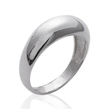 Bague alliance mariage femme - argent 925 massif - anneau fin et bombé