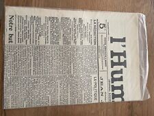 journal l’humanité numero 1 édité le lundi 18 avril 1904