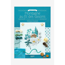 Livre - Montagne au fil des saisons - Broderie - Point de croix - Mango éditions