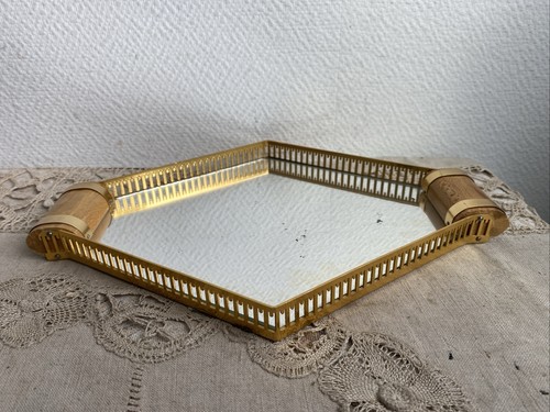 Ancien petit plateau miroir - ancien,