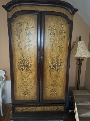 Armoire mahogany with drawers - armoire,