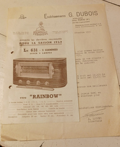 Ancienne publicite prospectus - publicite,