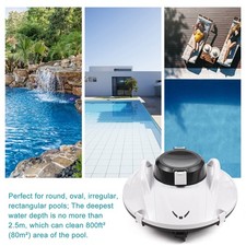 (Norme Européenne 100240V) W002 Robot De Nettoyage De Piscine Lumière LED