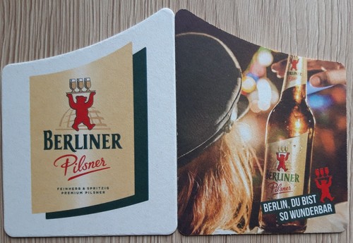 Berliner pilsner beer mat - berliner,