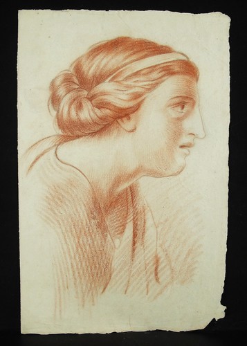 Sanguine xixe dessin original - sanguine,