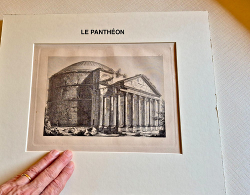 Gravure panthéon rome - panthÉon,
