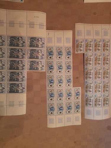 Planches timbres france - de,