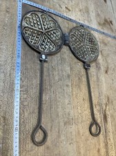 Tool old waffle iron - old,