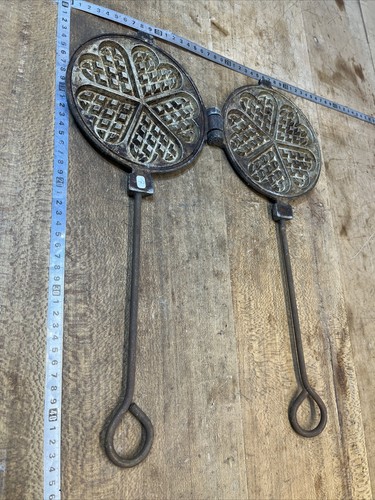 Tool old waffle iron - old,