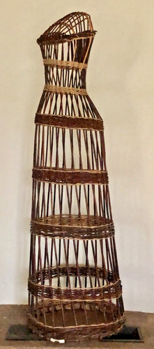 Rare ancien mannequin osier - ancien,