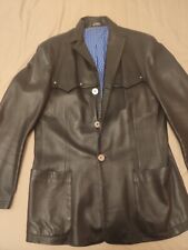 Veste cuir agneau de marque