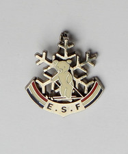 Broche ESF Ski Jardin d'enfant ourson nounours