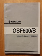 Manuel du propriétaire SUZUKI 600 GSF-S 2002 BANDIT N