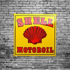 Plaque émaillée SHELL motoroil huile automobile -- 50*50-enamel sign emailschild