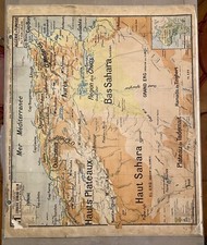 CARTE SCOLAIRE VIDAL LABLACHE 11/11 bis TUNISIE ALGERIE Armand Colin