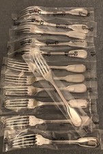 Christofle 12 Fourchettes A Dessert   Filet Chinon -Métal A. - L.17  cm. New.