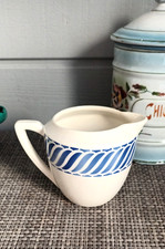ANCIEN POT A LAIT/CREMIER/VERSEUSE DIGOIN JACQUOT BLEU DECO CUISINE VINTAGE