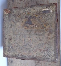 ANCIENNE BOITE A BISCUITS FER BLANC LEFEVRE UTILE PETIT BEURRE LU 1937