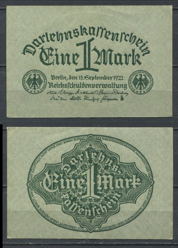 Allemagne 1922 mark - 1, •
