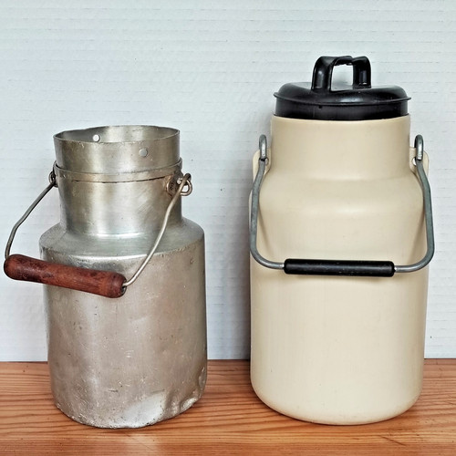 Ancien pot lait lot - lait, de