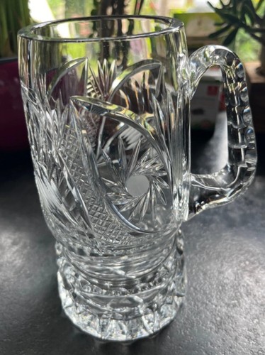 Chope biere cristal taillé - biere,