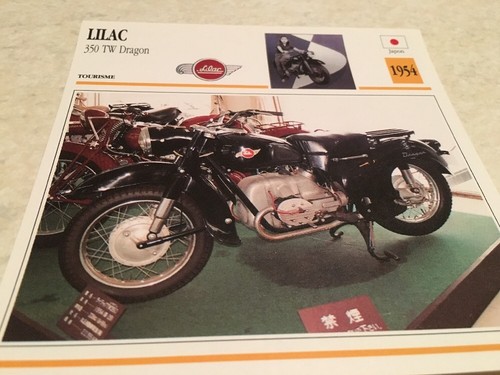Carte moto lilac 350 - 350, dragon