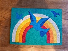 Vintage Lauri  Puzzle Mousse Caoutchouc Modele Arc En Ciel Boite D'origine