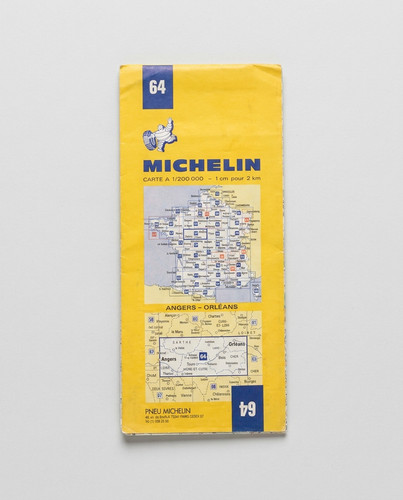 Carte routière ancienne