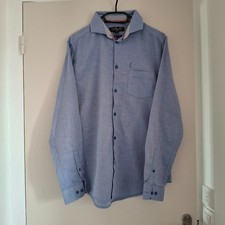 Chemise homme à carreaux bleu