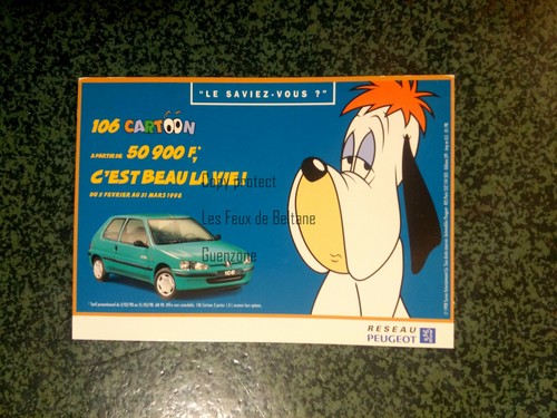 Peugeot 106 cartoon droopy - peugeot,