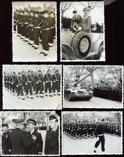 lot de 6 photos .guerre d'Algérie.défilé . Général . Médaille Militaire . Tank 