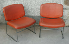 Paire fauteuils design 60 70 thonet? Paulin ? Chauffeuse chair