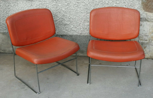 Paire fauteuils design - 60, 70