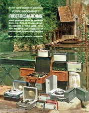 PUBLICITE ADVERTISING 066  1964  radio éléctrophone transistor Ribet-Dejardins