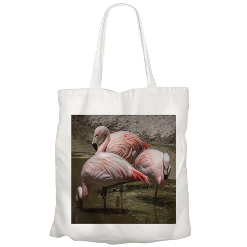 Sac tissu flamants roses - tissu,